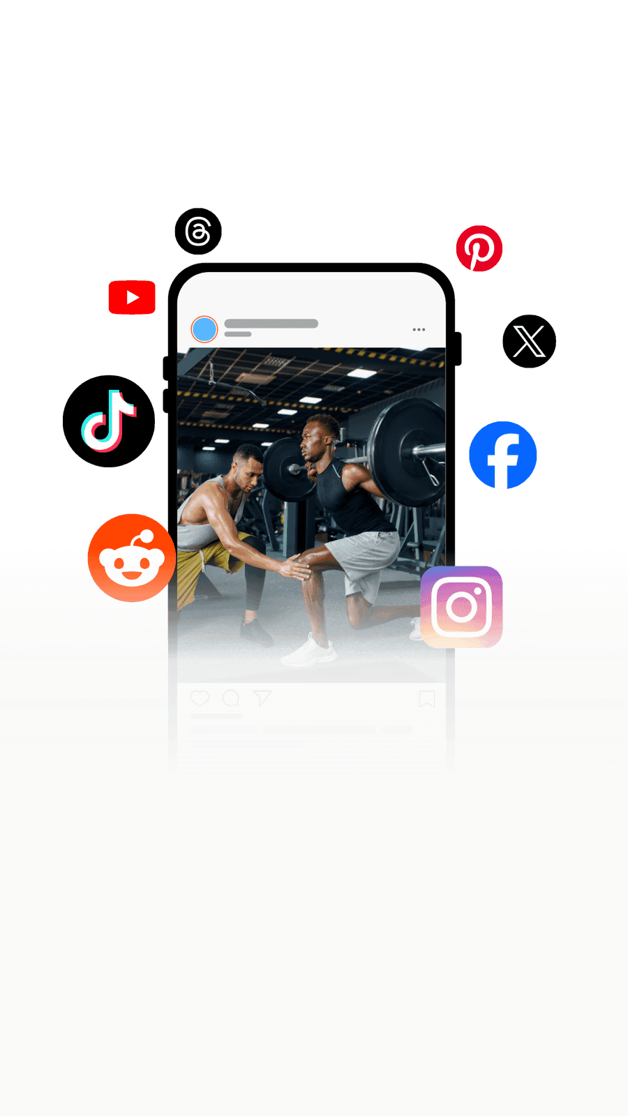 Workout saver app collecting workouts from TikTok, Instagram, YouTube and other apps
